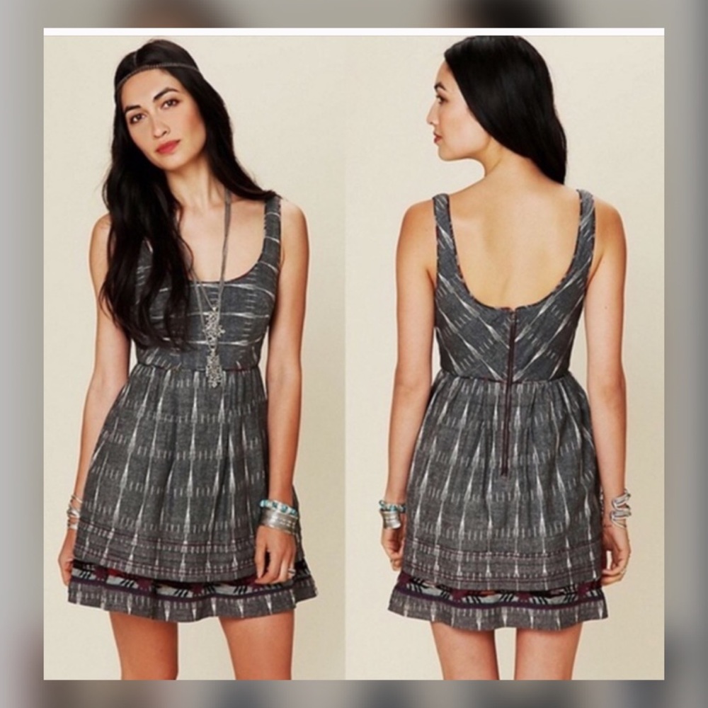 free people boho Ikat dress - size 4